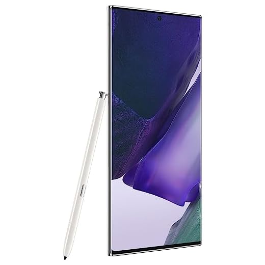 Samsung Galaxy Note 20 Ultra 5G Unlocked Android Cell Phone | US Version | 128GB | Mystic White (Renewed)