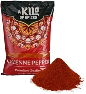 A Kilo of Spices | Cayenne Pepper Powder 3 KG | Hottest Pepper | All Purpose Seasoning | Ground Cayenne Chilli Powder | Taco Seasoning | Red Cayenne Spice | Premium Quality | Vegan Cayenne Pepper