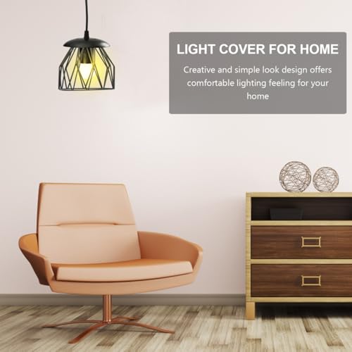 Image of ORFOFE Iron Art Lamp Shade Decorative Ceiling Lamp Accessory for Home Bar and Aisle Simple Chic Design Easy Installation Iron Material for Use