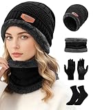 GRACELAND KRAIN YOUNG Set de Gorro Invierno Bufanda y Guantes Tactiles y Calcetines Termica Térmico Invierno para...