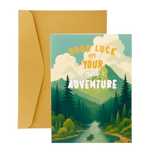 Carte adieu géante 40x27cm bonne chance nouvelle aventure