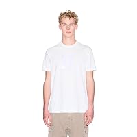 Armani Exchange One Block Up, Rubbered And Satin Logo T-Shirt