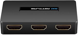 Yisawroy Splitter 1x2 Signal Amplifier Video Distributor 4K-1080p HDCP For Projectors 1 In 2 Out Switch- Video Switch- Switch- Distribution Amplifier