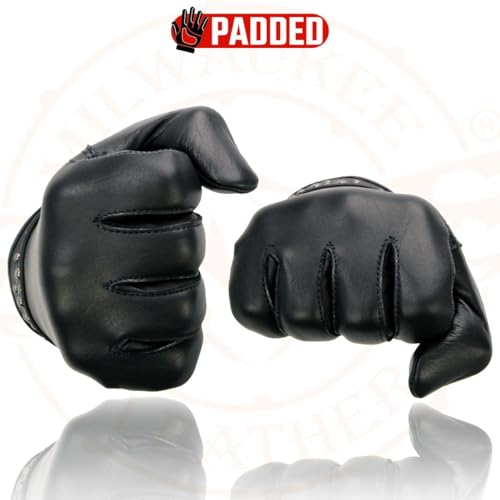 Image of Milwaukee Leather Women's Leather Lightweight Motorcycle Lined Driving Hand Gloves - X-Small
