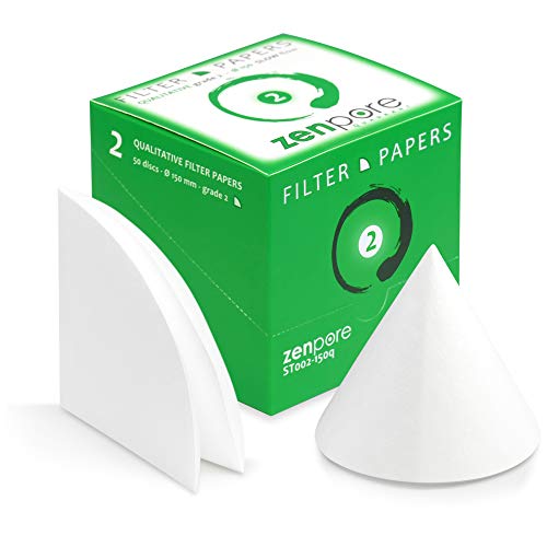 Zenpore ST002-150Q Qualitative Filter Paper 15 Cm Quadrant Folded Filter Paper cover