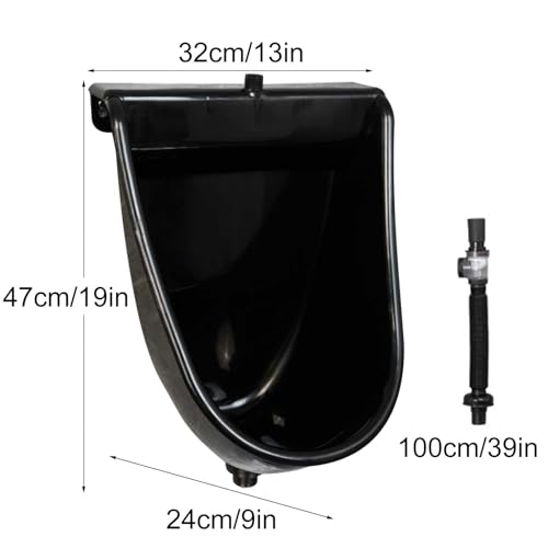 Urinario de plástico con manguera de desagüe para pared de patio 3