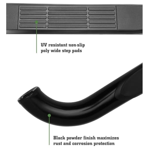Running Board 2pcs 3" Steps Bars Left Driver Right Passenger miniatura 3