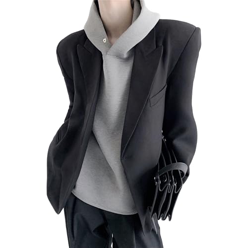 Manteau de sport noir tendance veste de costume homme