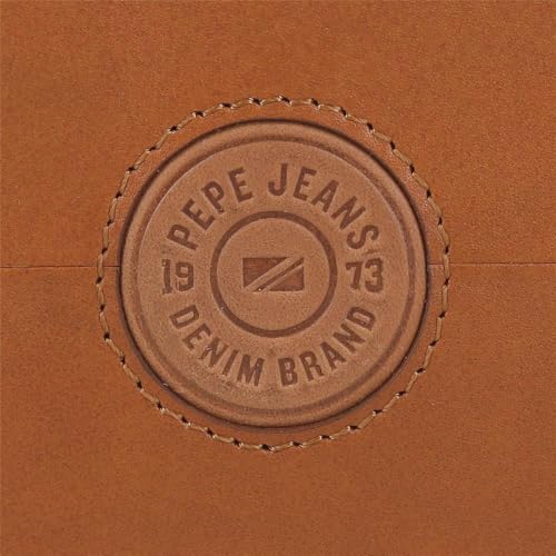 Pepe Jeans Cracker Portafoglio Verticale Con Portafoglio Beige 8,5X11,5X1 Cm Pelle By Joumma Bags, Beige, Taglia Unica, Portafoglio Verticale Con Portafoglio - 6
