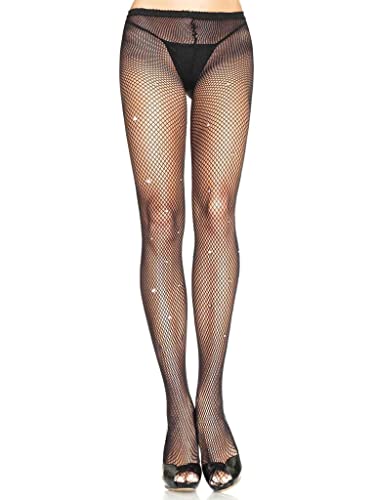 Collant résille Leg Avenue en micro-résille premium à strass brillants