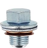 Restagraf - Bouchon de Vidange avec Joint Assemblé - M12-1,25 x 12,5 mm - Acier - Compatible avec Dacia, Daihatsu, Lexus, Mini, Nissan, Renault, Toyota (Certains Moteurs) - Réf. 221483 - Blister de 3