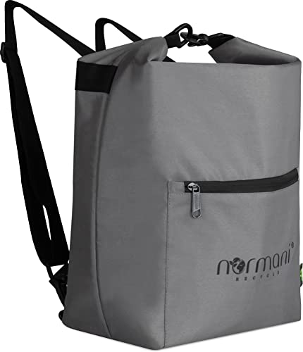 normani Kühltasche Fahrradtasche und Rucksack in einem Fahrradkühltasche aus recyceltem Material mit 14 Liter Volumen Kühlrucksack für Erwachsene