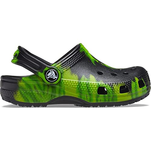 Image of Crocs Kids' Classic Tie-dye Graphic Clog
