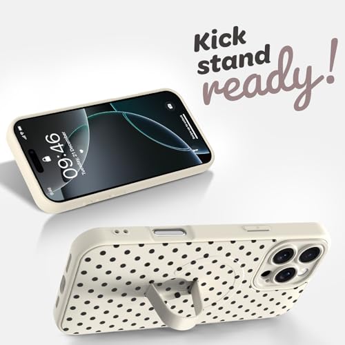 Coque iPhone 16 Pro Max fine antichoc compatible MagSafe design pois