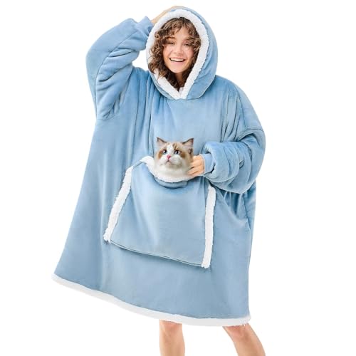 JOYWOO Wearable Blanket Hoodie,Oversized…