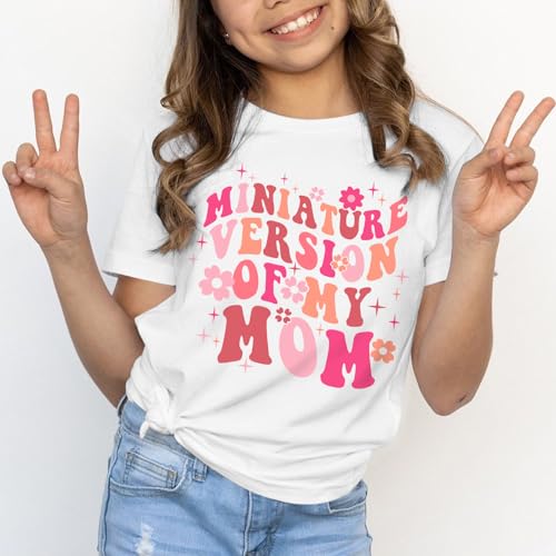 Image of BeWithYou Flower Girl Shirt Cute Preppy Shirts for Girls Funny Letter Print T Shirt Floral Kids Graphic Summer Tees Tops