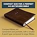 CSB Compact Bible, Value Edition, Brown LeatherTouch, Red Letter, Presentation Page, Full-Color Maps, Easy-to-Read Bible Serif Type