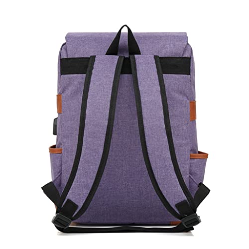 Mochila Executiva Para Notebook de moda Mochila escolar Viagem Masculino/Feminino Roxa