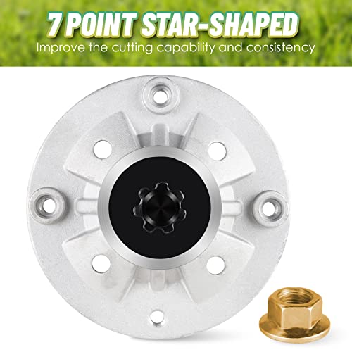 Linstaine Spindle Assembly Gy20454 Gy20867 Gy20962 Gy21098 Fit For John Deere La100 La110 La115 La120 La125 La165 D100 D110 D130 D140 D150 D160 X110 X120 X140-42" 48" Mower Deck, 2 Pack #TOP3