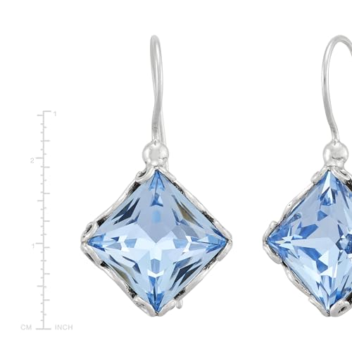 Silpada 'Cooling Effects' Sterling Silver Blue Crystal Drop Earrings4