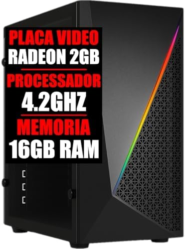 PC GAMER CPU 4.2GHZ, PLACA VIDEO 2GB, 16GB RAM, SSD 480GB (8GB RA...