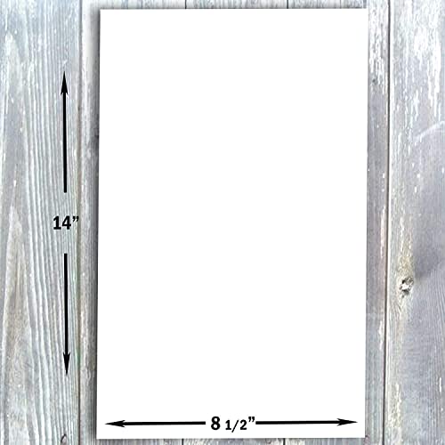 Hamilco White Legal Cardstock Paper 8 1/2" X 14" Card Stock 65Lb Cover 25 Pack #TOP2