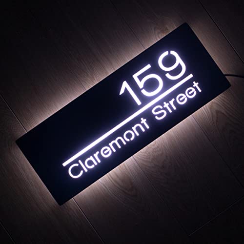 12V LED House Numbers for House Street Backlit,Personalised