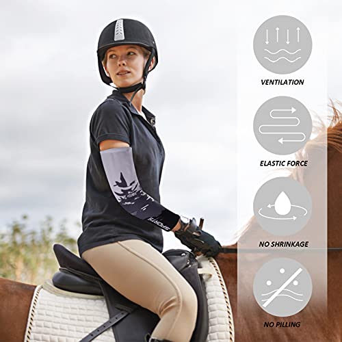 YARNOW 2 Pares Mangas Braço De Verão Capa De Braço Capas De Braço De Equitação Feriado De Canudos De