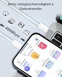 Ładowarka do iPhone'a 17,16,15 z Kablem USB C 3M, Ładowarka USB C 20W Szybka ładowarka Zasilacz UsB C Wtyczka Ładująca Zasilacz USBC Wtyczka USB C Szybka ładowarka do iPhone'a 17 Air 17,16 15 Pro Max