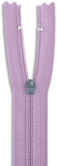 9 Inch Nylon Coil Non-Separating Zipper – Closed-End Zipper for Pants, Skirts, Dresses, Bags & Upholstery (Lavender)