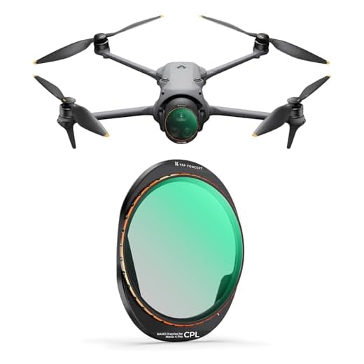 K&F CONCEPT CPL Filter Polfilter Kompatibel mit DJI Mavic 4 PRO, Polarisator Optisches Glas mit Mehrfach Beschichtetem Filter, Blendung Reduziert und Reflexionen, Mavic 4 PRO Zubehör