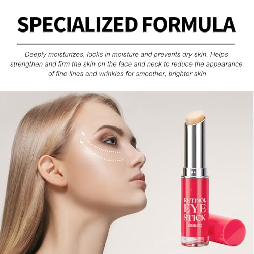 Eye Stick,Reduces Wrinkles Saggy Skin Puffy Eyes,Retinol Eye Cream for Dark Circles Puffiness Under Eye Bags Fine Lines Wrinkles - Image 5