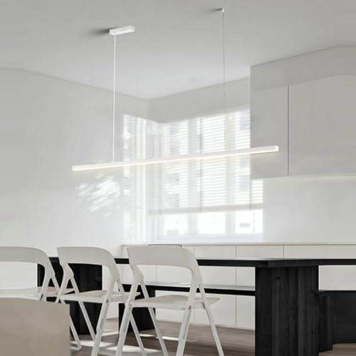 Lustre LED moderne noir 120 cm à intensité variable pour salon - 3