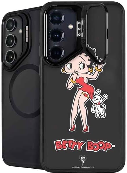 Skinit Kickstand Phone Case Compatible with Galaxy S25 Plus - Officially Licensed Betty Boop with Puppy Design