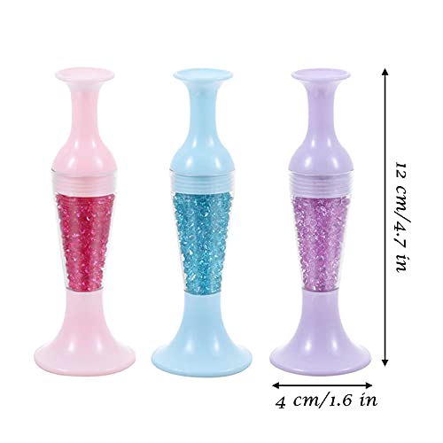 Txin 6 Pcs Diamond Painting Pen, Creative Flower Pot Shape Point Drill Pen, 5D Diamond Painting Tools For Diy Crafts, Diamond Paintings, Sewing, Cross Stitch, Nail Art Decoration (Blue, Pink, Purple) #TOP1