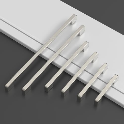 Asidrama 10 Pack 5 Inch(128mm) Brushed Satin Nickel Kitchen Cabinet Handles, Cabinet Pulls Kitchen Cabinet Hardware for Cupboard Drawer Handles by Asidrama - Image 5