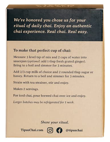 Té orgánico descafeinado Masala Chai 2.3 onzas miniatura 2