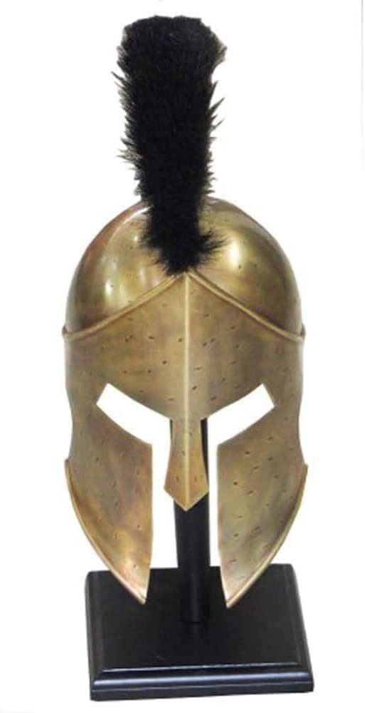 Zap Impex Handcrafted Spartan Helmet Realistic appearance, wearable for adult costumes