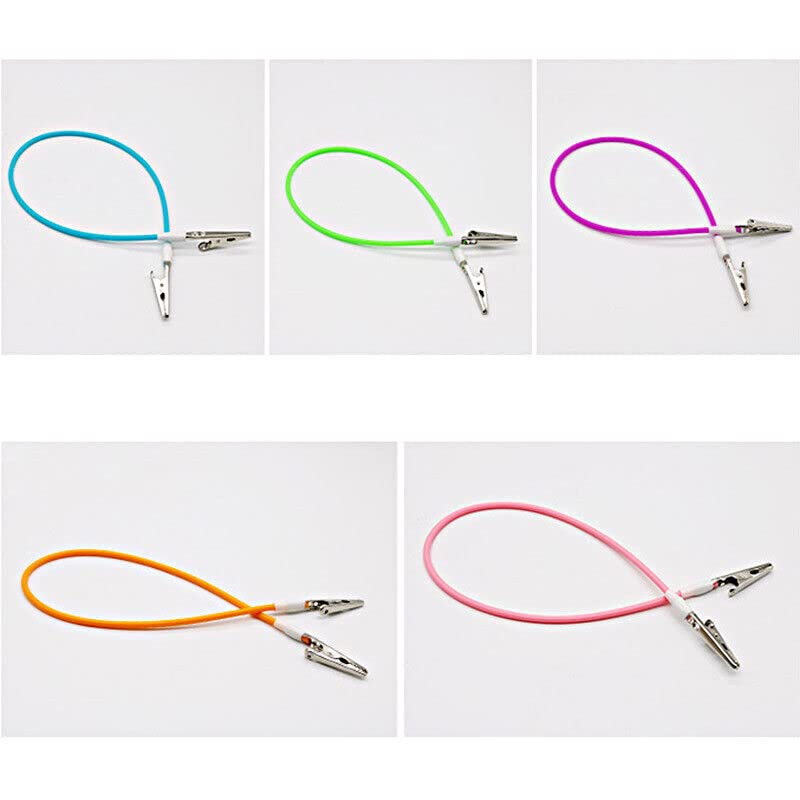 Miniatura 3 de Surewheels Juego de 5 soportes para babero dental, clips de silicona coloridos para adultos, niños, bebés, servilletas y máscaras