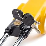 Twin Bar Steering Wheel Lock Stop Thieves Stealing Your Car Universal Fit 3 Keys - Image 4