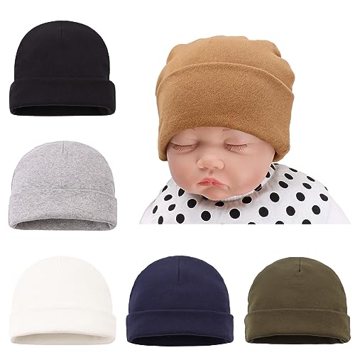 Bamery Cotton Baby Girl Hat Preemie Boys Beanie Newborn Hospital Hats Winter Infant Hats for Girls