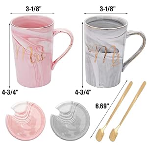 Yesland135ozmrandmrscoffeemugsweddinggiftsforcouplebrideandgroomceramicmarblecupsforbridalshowerengagementweddingmarriedcouplesanniversary Urban Country Home Decor Yesland 135 oz mr and mrs coffee mugs wedding gifts for couplebride and groom ceramic marble cups for bridal shower engagement wedding married couples anniversary urban country home decor