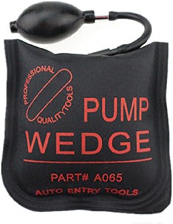 Air Wedge Pump Car Door Lock Opener Inflatable Shim Airbag Cushioned Auto Entry Tool for Car/Auto Door Use Pry Bar and Leveling Alignment Tool (M size/Black)