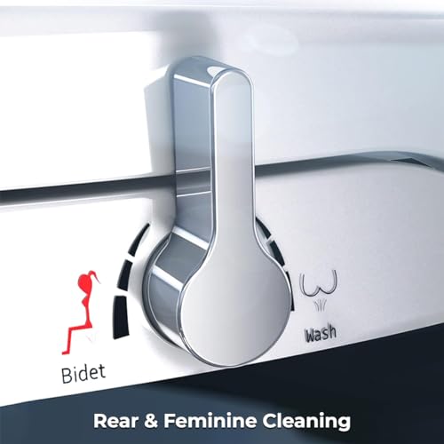 image for GenieBidet [ROUND] Bidet Attachment for Toilet Seat | Fits Your Curren