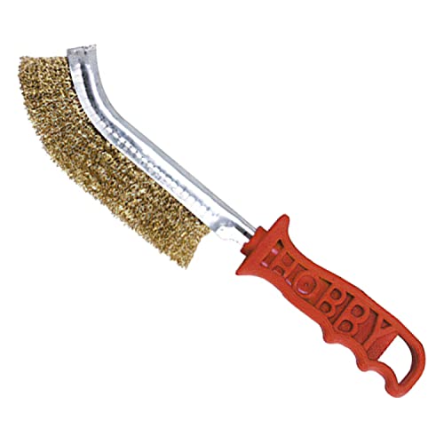 Maurer 9100565 Maurer Hand Brush In Steel, Plastic Handle, Colour: Red