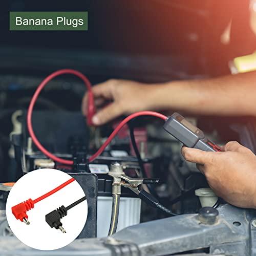 Image of YOKIVE 2 Pcs Test Leads, Multimeter Probe Cable with Banana Plug | Testing Electronic Components, Great for Electronic Work (Red, Black, 1000V, 10A, 82Cm)