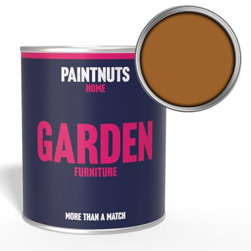 Paintnuts Garden Furniture Paint - RAL-8001 - OCHRE BROWN Satin 250ml Tin