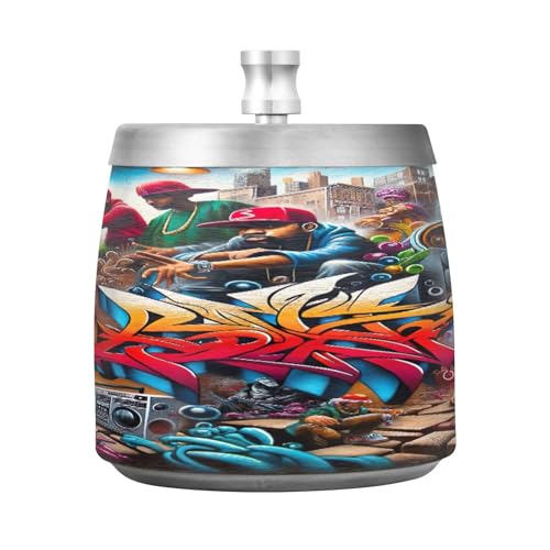 Hiphop graffiti urban konst cigarett rumpa askfat, rökfri askfat, askfat i hemmet