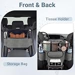 Suede Handbag Holder Between Car Seats - Image 3