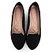 Stunner Women Fashion Cute Slip-On Ballet Shoes Soft Solid Classic Dress Flats Black 38